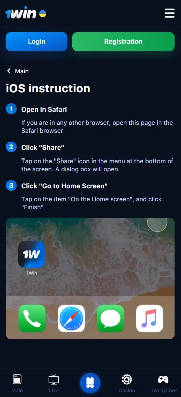 télécharger 1win apk ios