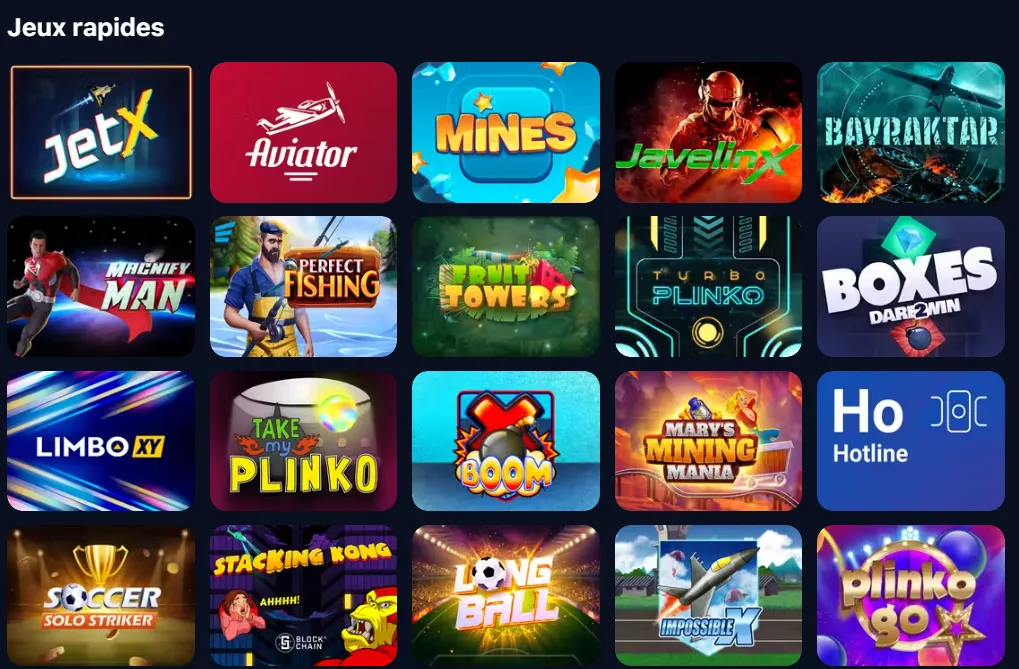 Jeux de casino 1Win Côte d'Ivoire